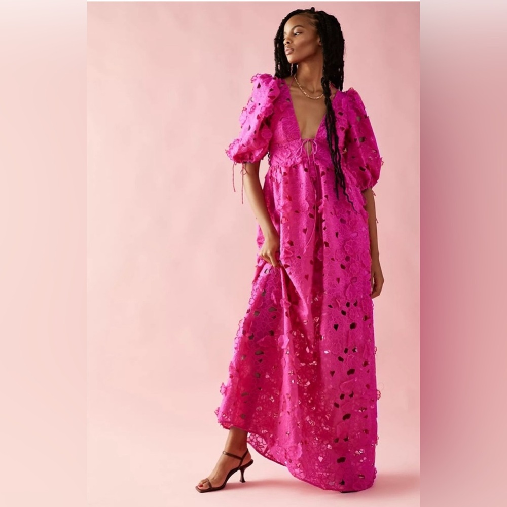 For love and lemons pink leighton maxi dress size small SOLD OUT EVEYWHERE